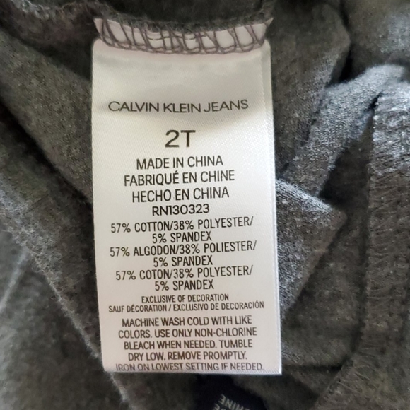 Calvin Klein Girls' 3 Pieces Vest Pants Set - Picture 4 of 4